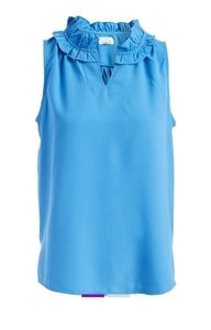 NWT Bright Blue Sleeveless Blouse